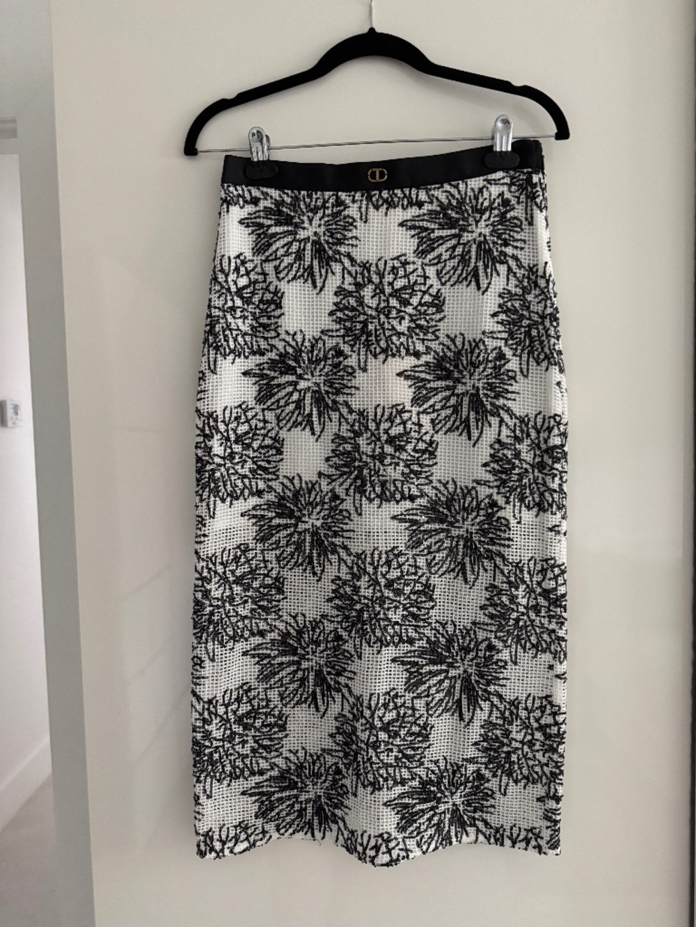 Twinset Midi Embroidered Sequins  Skirt